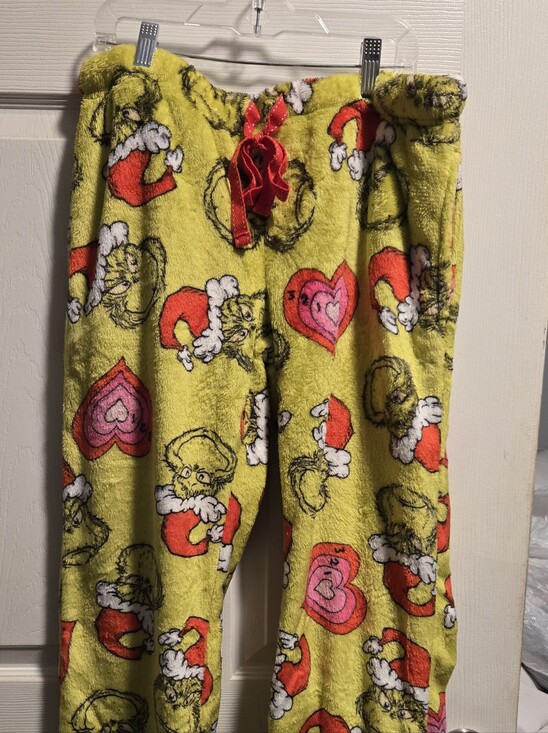 The Grinch Other - Womens Plush Grinch Print Pajama Pants - Green